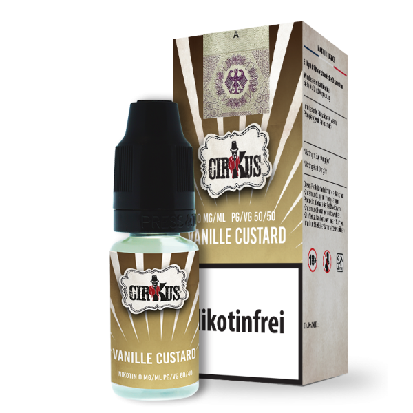 Vanille Custard Liquid Authentic CirKus 0 mg/ml